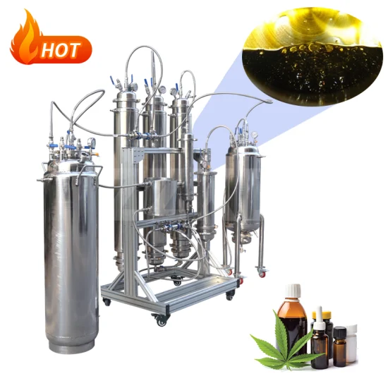 30lb Lab Scale Turnkey Herbal Extraction Machine Hemp Oil Stainless Steel Bho Extractor Tank Closed Loop Extractor